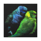 Lovebirds in Flight - Canvas