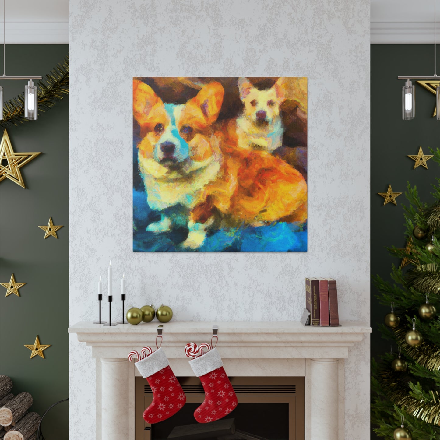 Corgi in Impressionism - Canvas