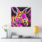 "Rabbit In Bloom Garden" - Canvas