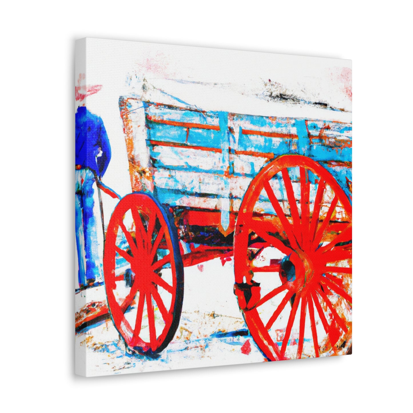 "Wagon Journey Ahead" - Canvas