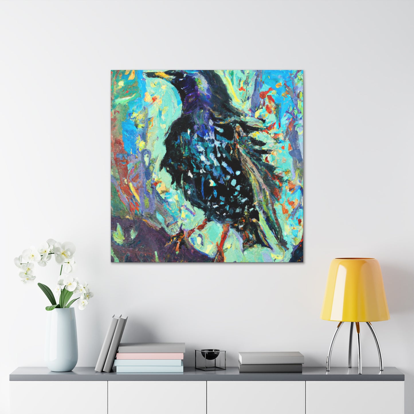 European Starling Impression - Canvas