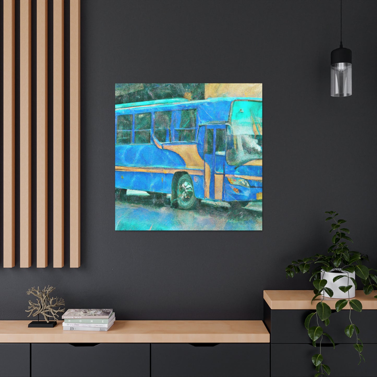 Bus of Colorful Hues - Canvas