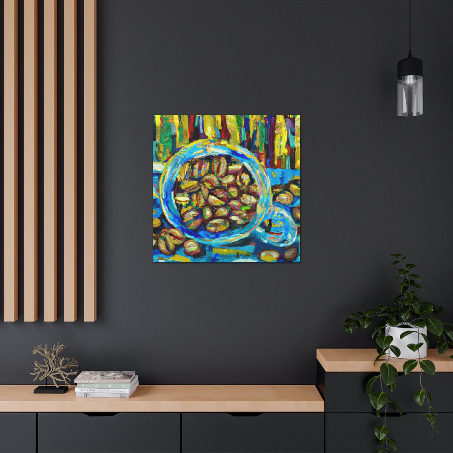 "Coffee Beans Impressionism" - Canvas