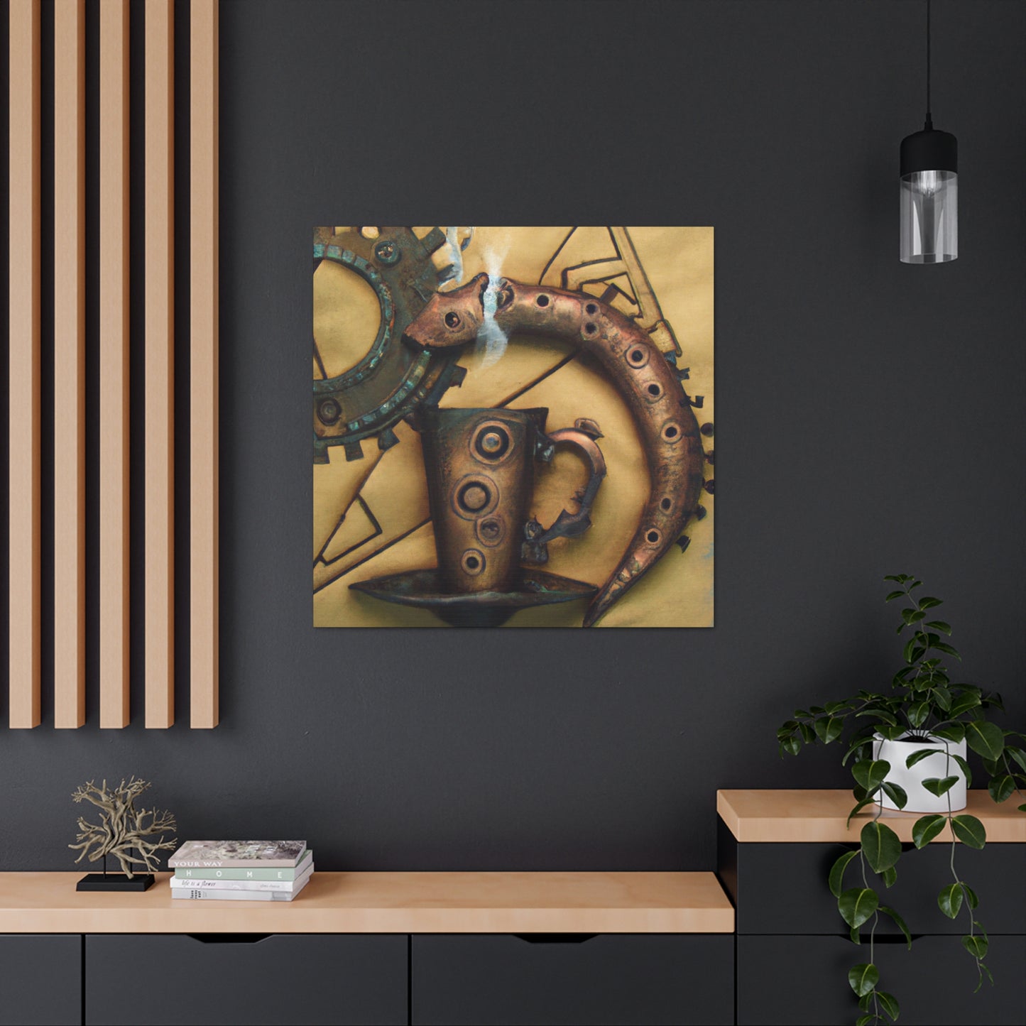 "Caffeinated Retro Futurism" - Canvas