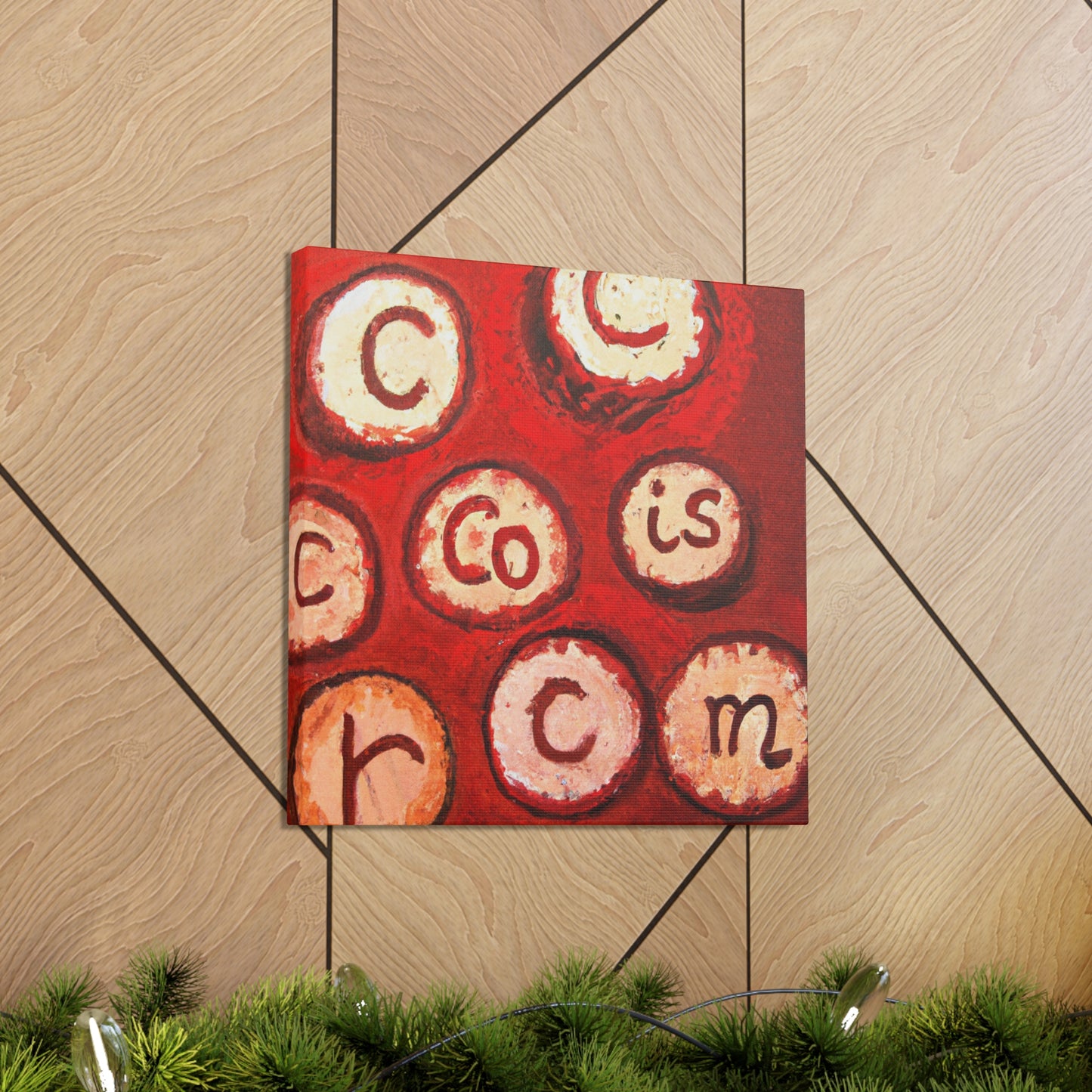 "Corked Wine Pattern" - Canvas