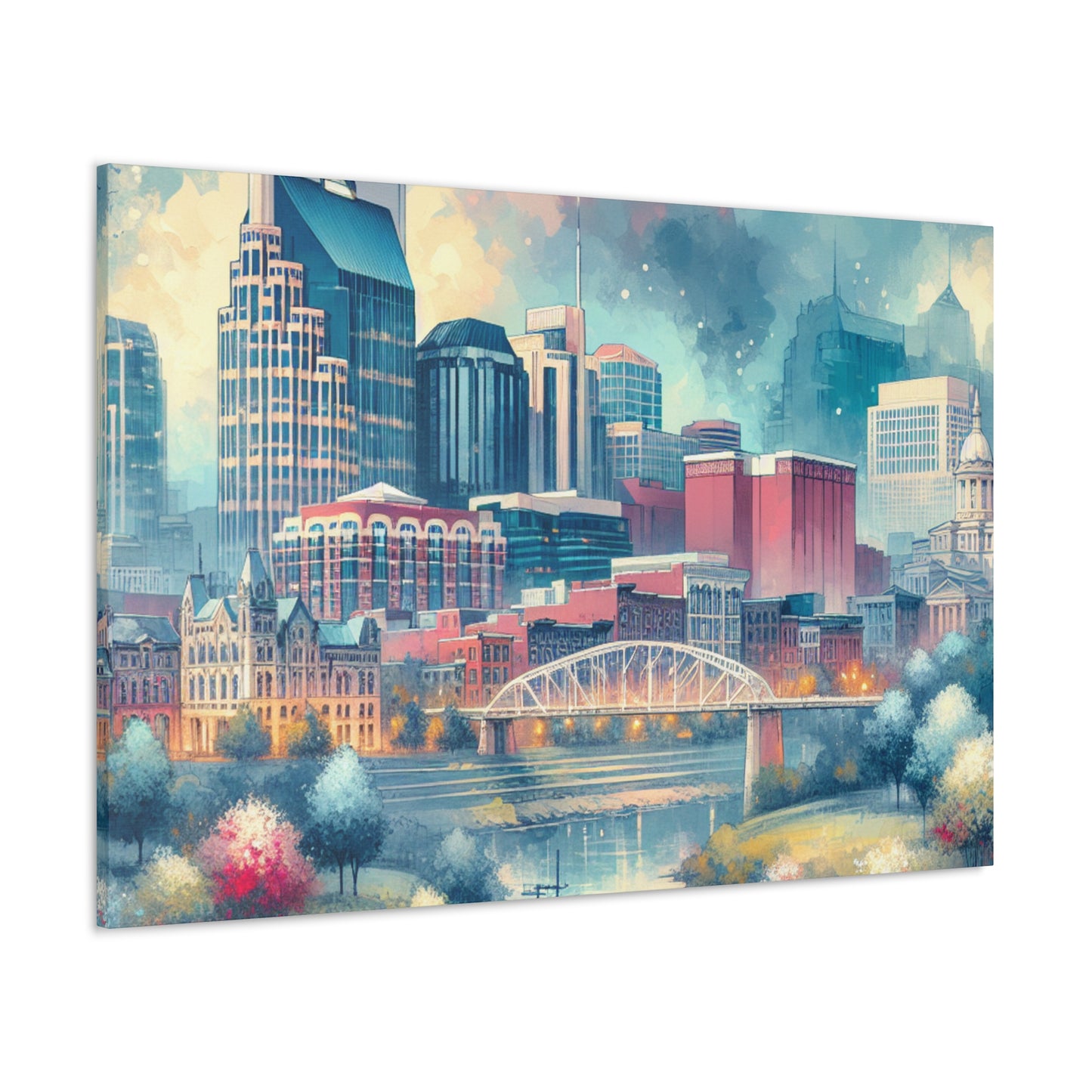 "Melodic City Symphony" - Canvas