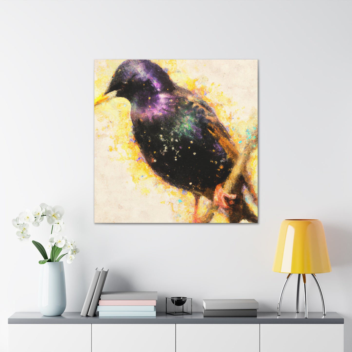 "European Starling Sculpture" - Canvas