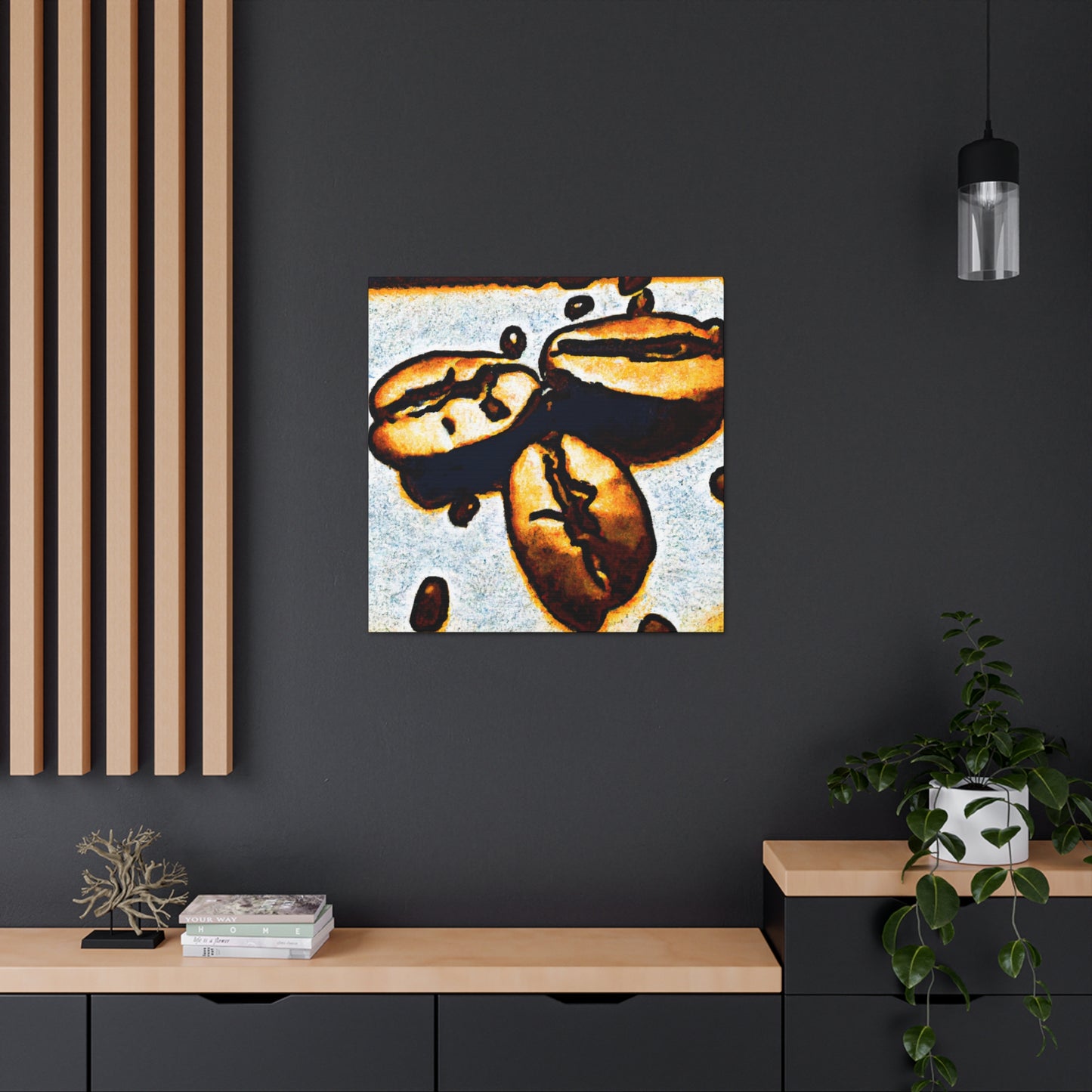 Coffee Beans Pop Art - Canvas