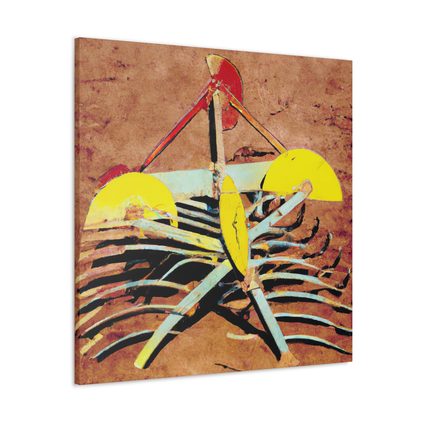 "Harnessing the Disc Harrow" - Canvas