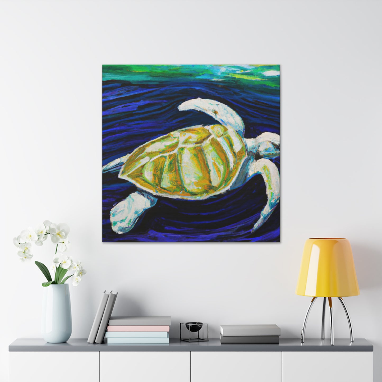 "Sea Turtle Dreamscape" - Canvas