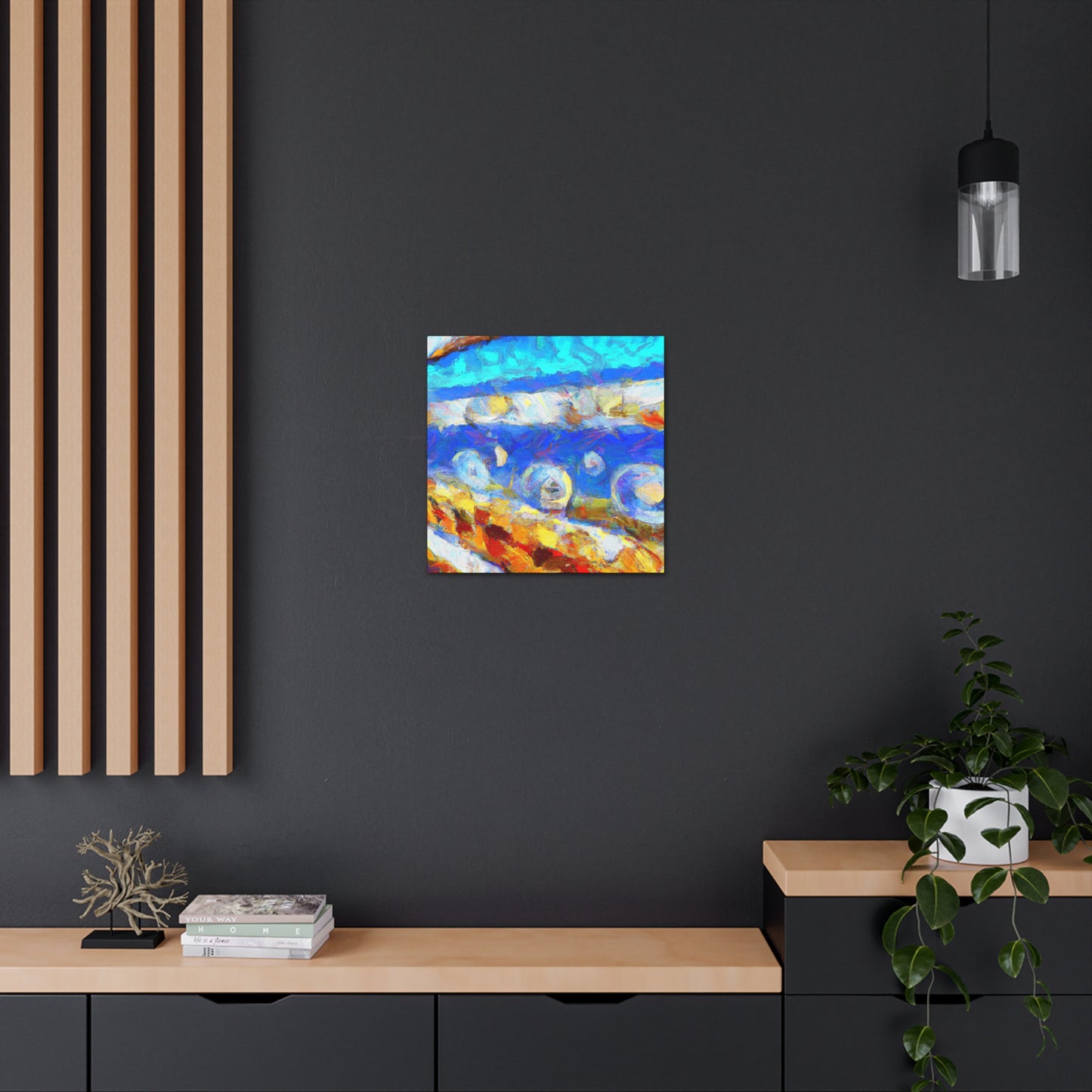 "Seawall on the Horizon" - Canvas