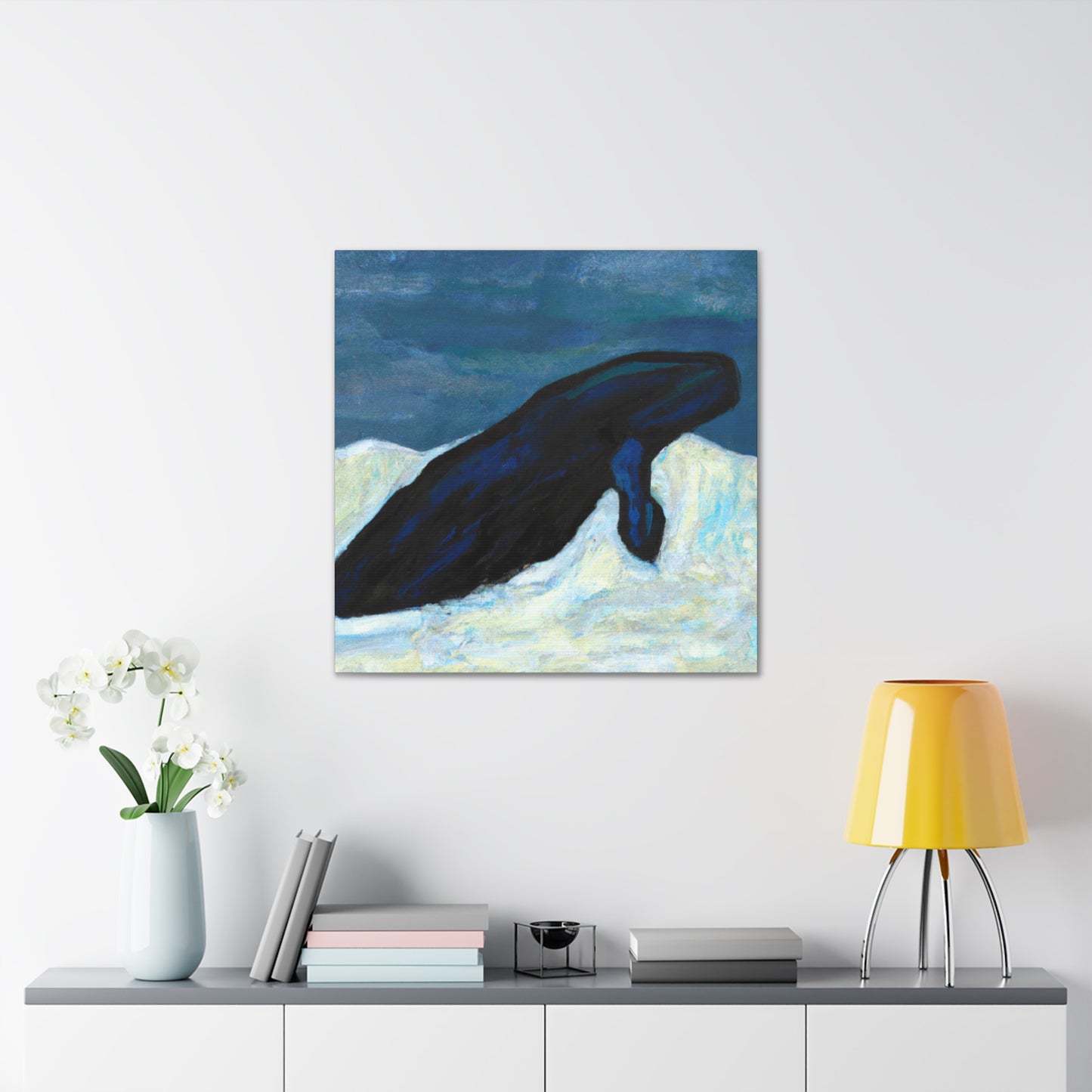 Bowhead Whale Abstraction - Canvas