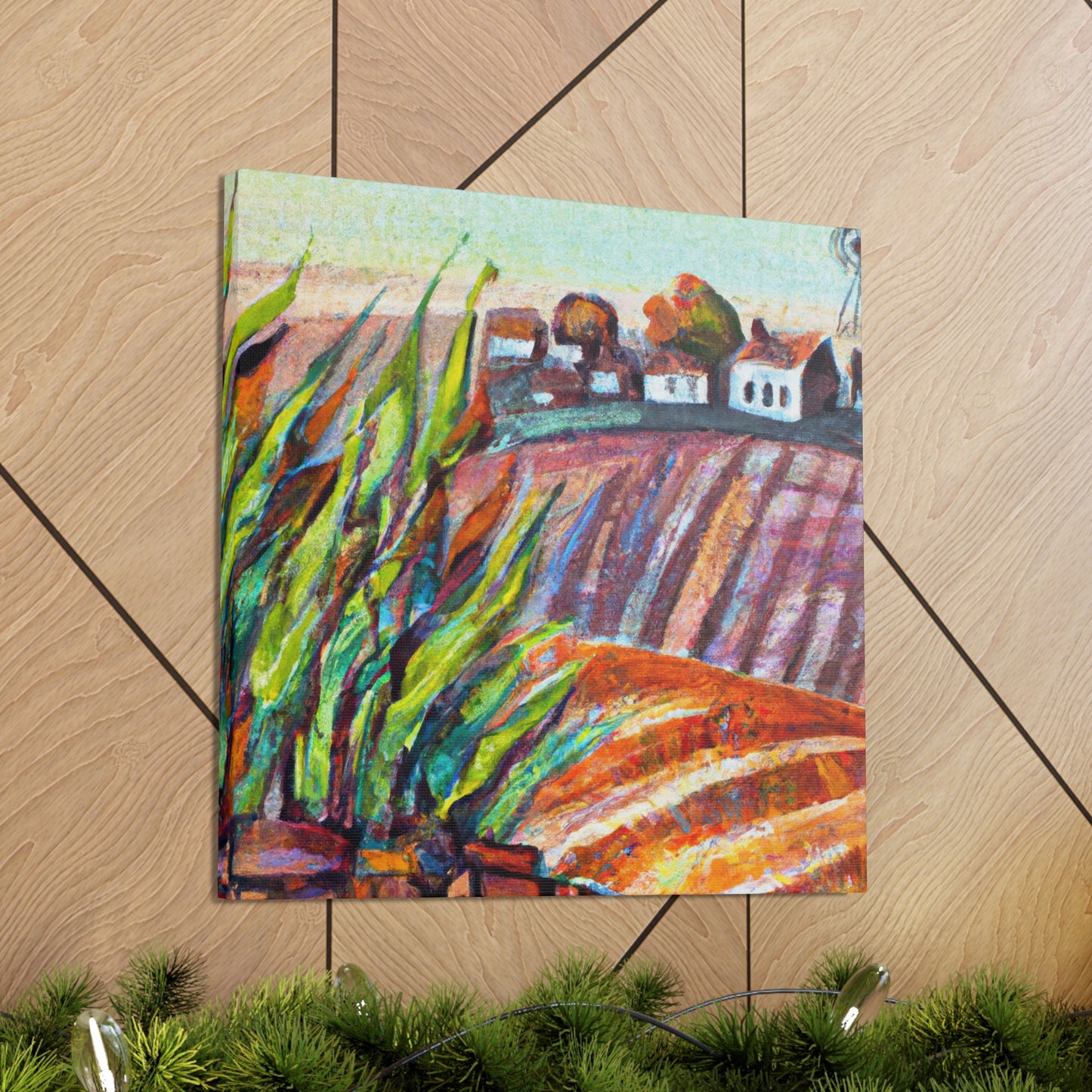 Harvesting the Fields - Canvas