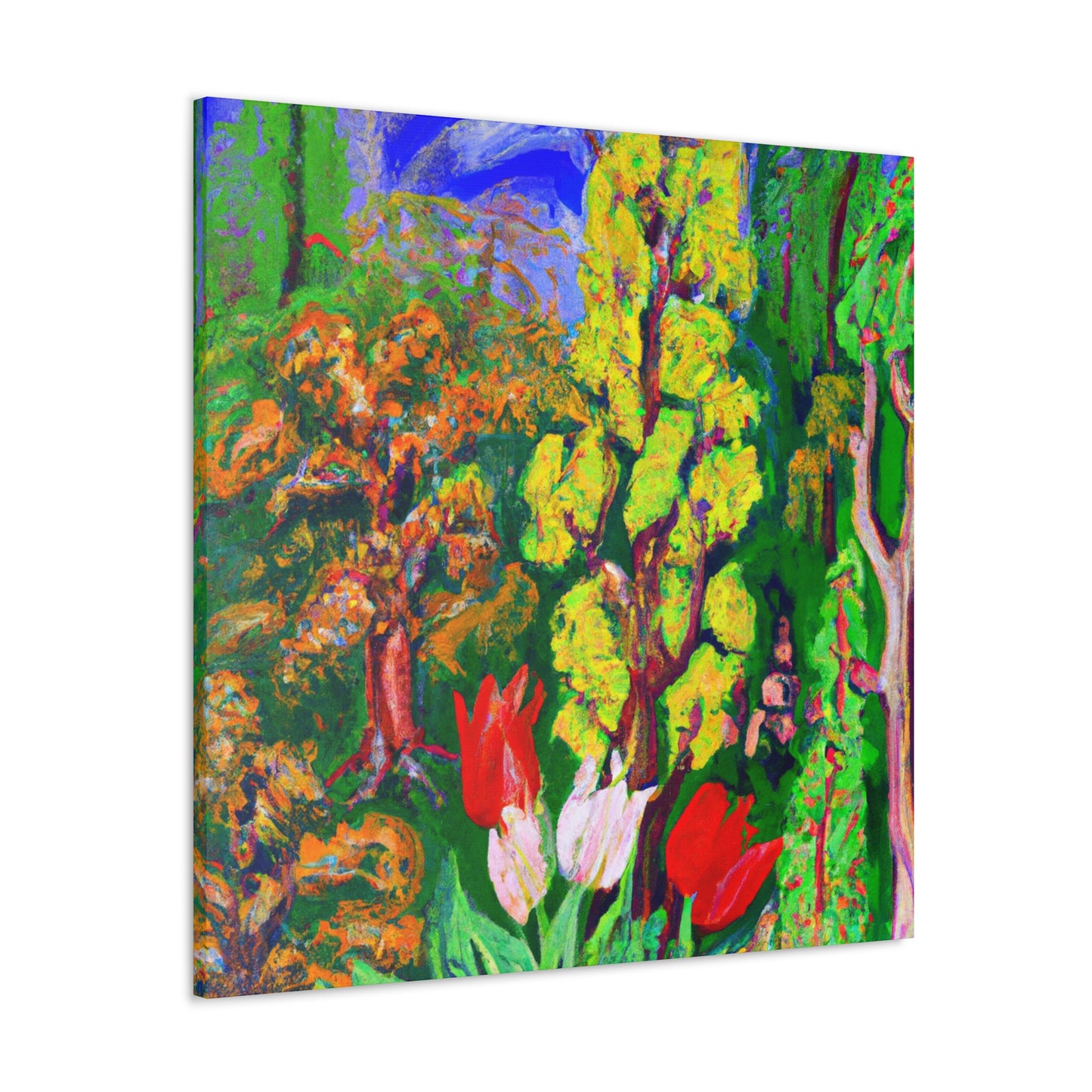 "Tulip Bouquet Abloom" - Canvas