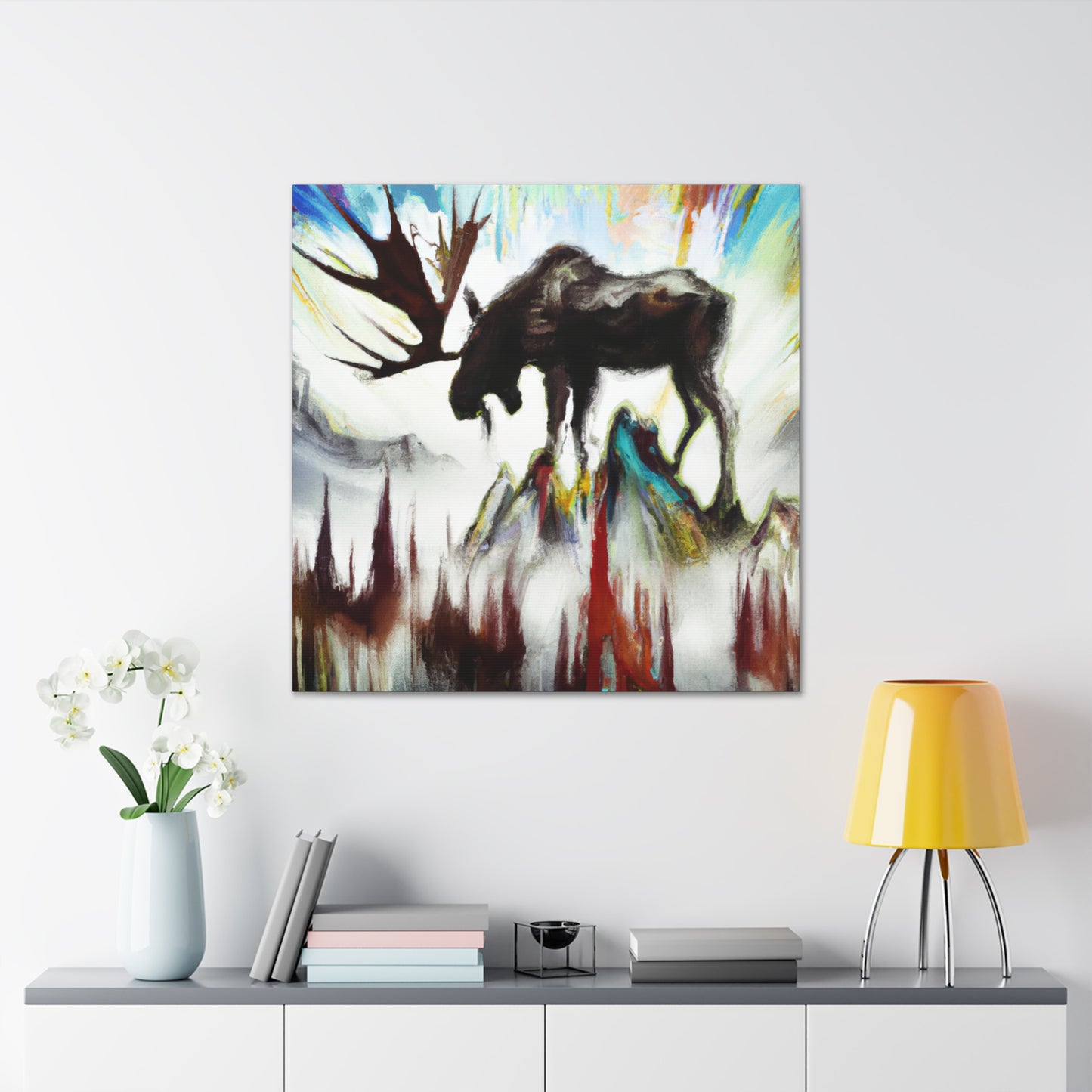 Moose on a Canvas - Canvas