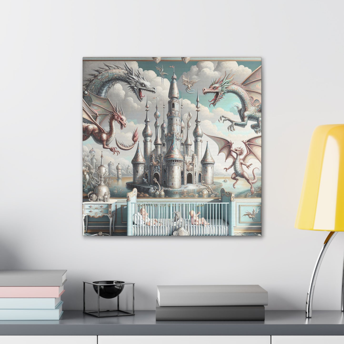 Whimsical Dragon's Fairytale - Canvas