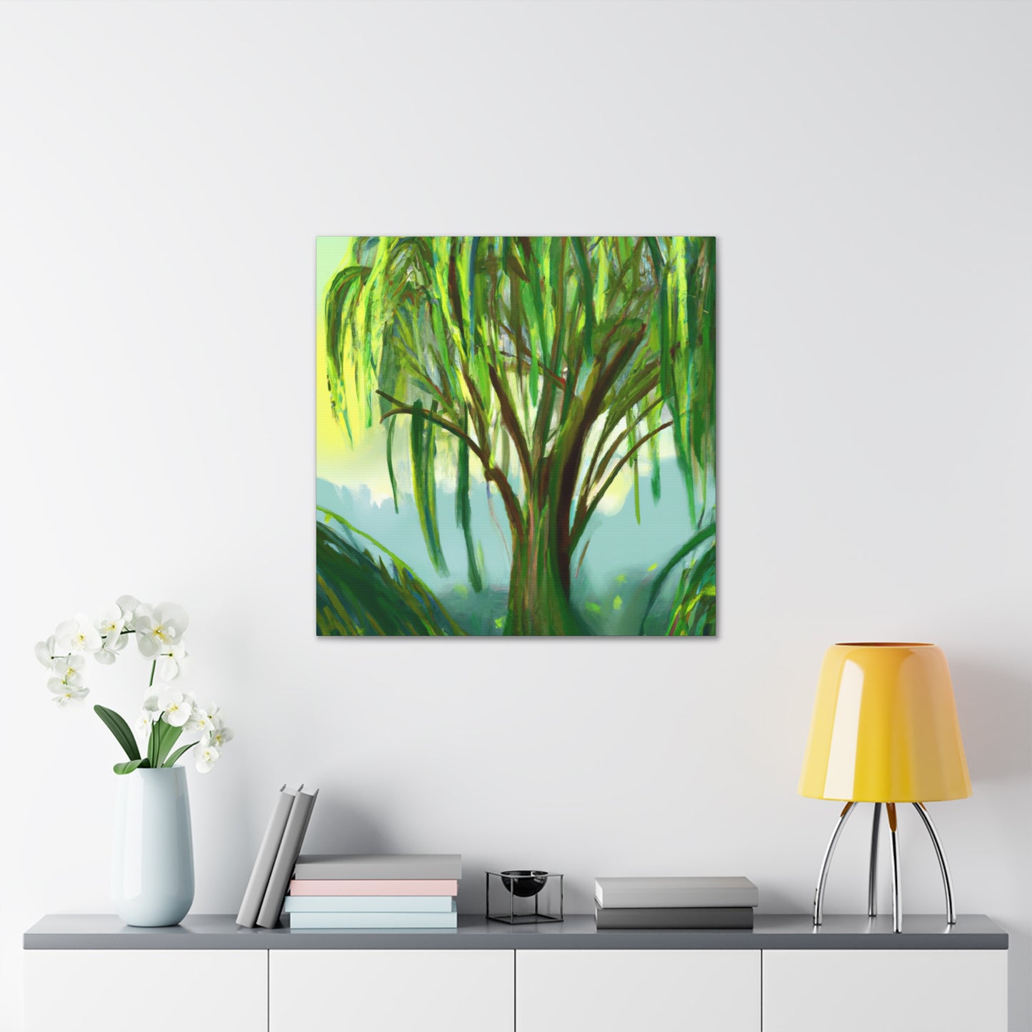 Willow Tree Reflection - Canvas