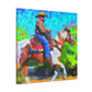 "Rangers on Ranches Riding" - Canvas