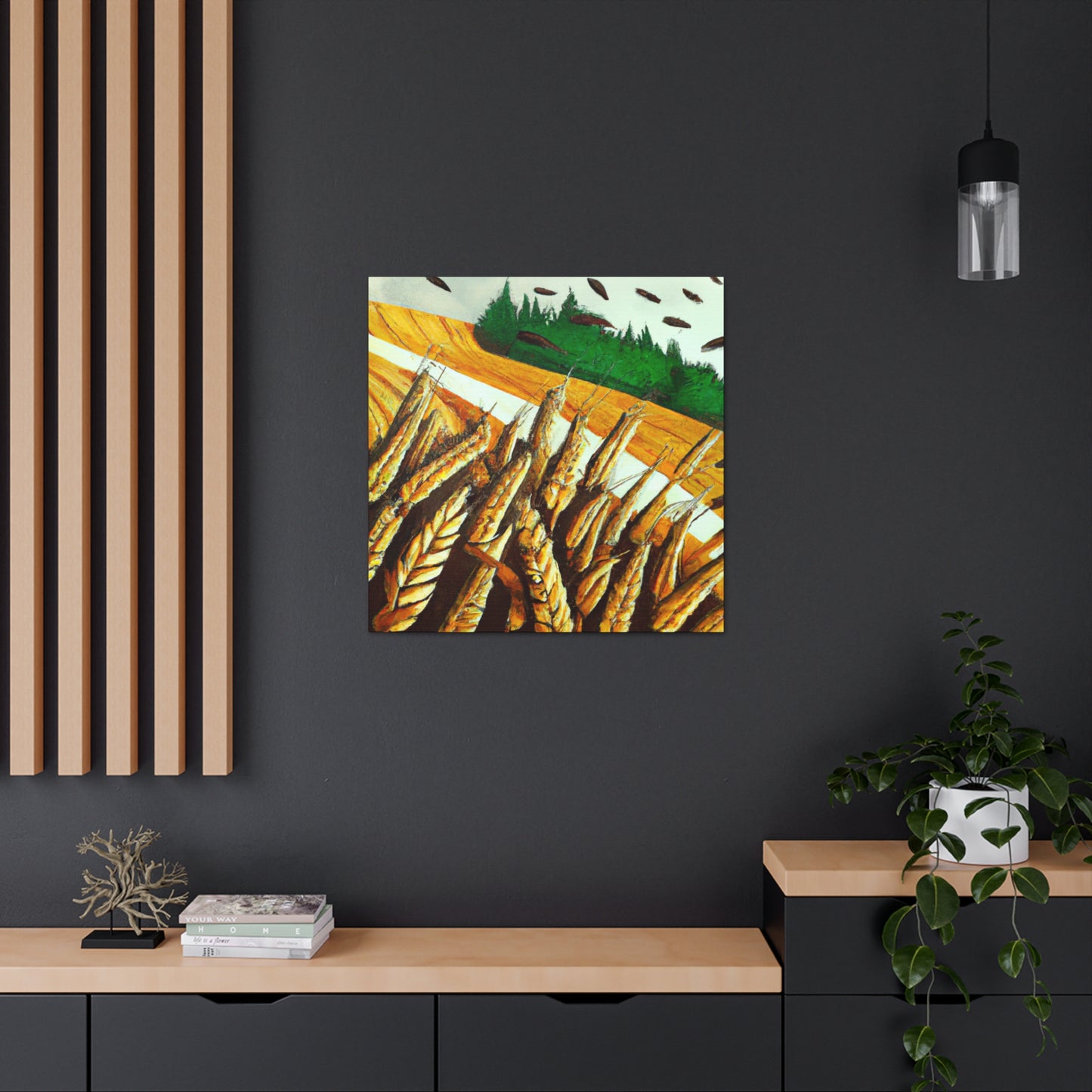 Golden Grain Harvesting - Canvas