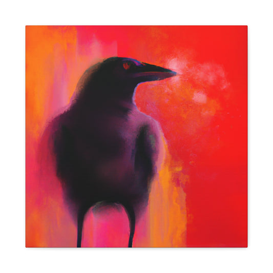 American Crow Serenely - Canvas