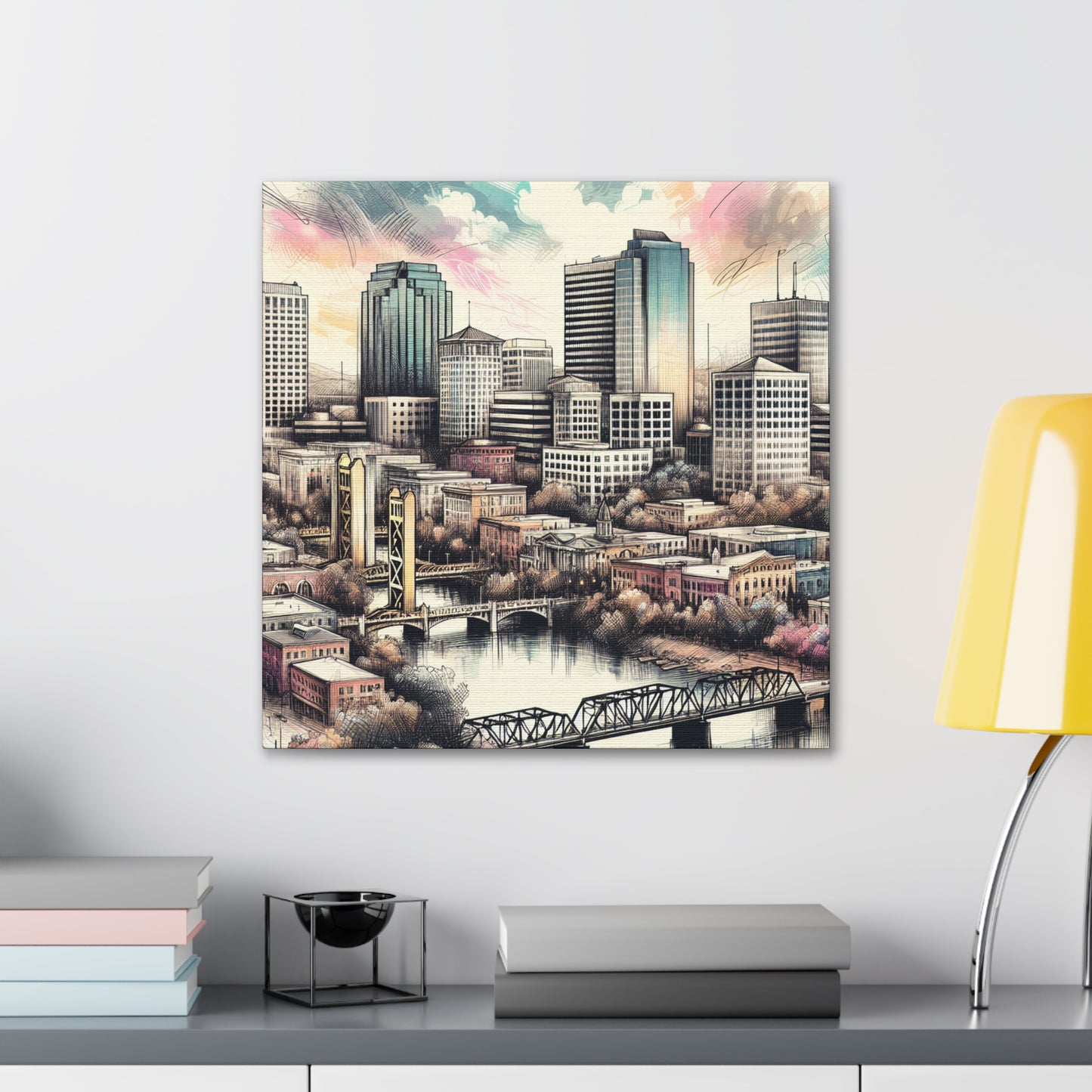 "Golden City Dreams" - Canvas