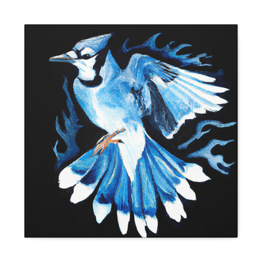 Blue Jay in Bloom - Canvas