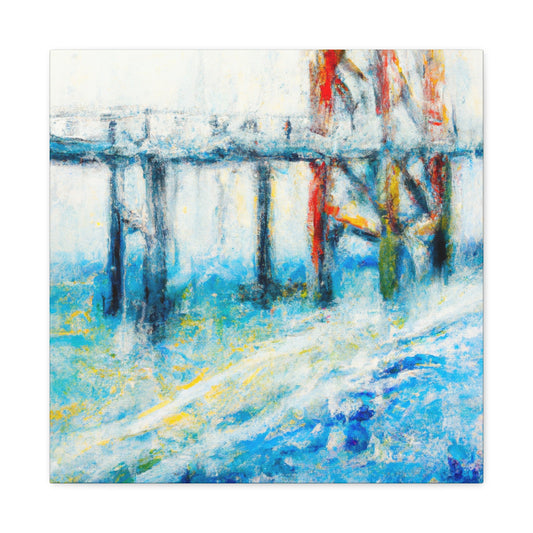 "Pier by the Sea" - Canvas