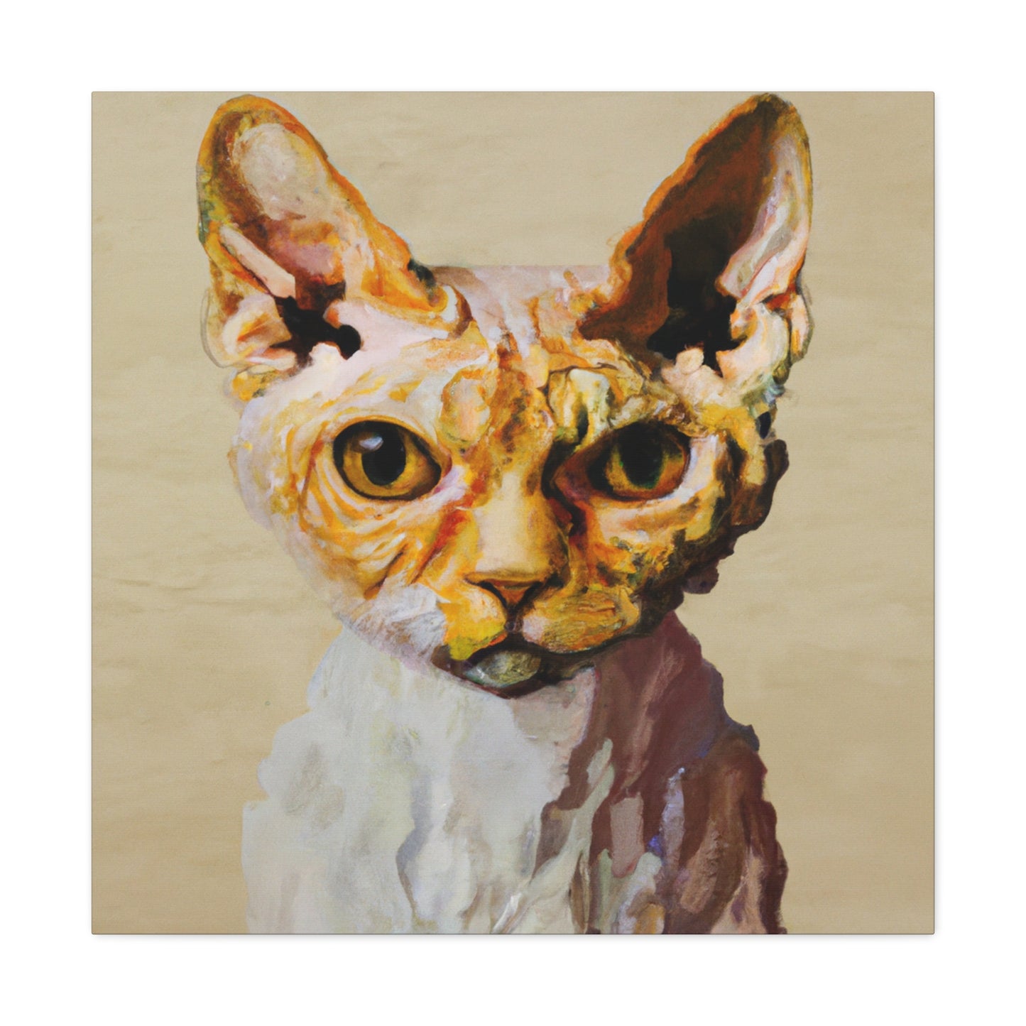 "Devon Rex Kaleidoscope" - Canvas