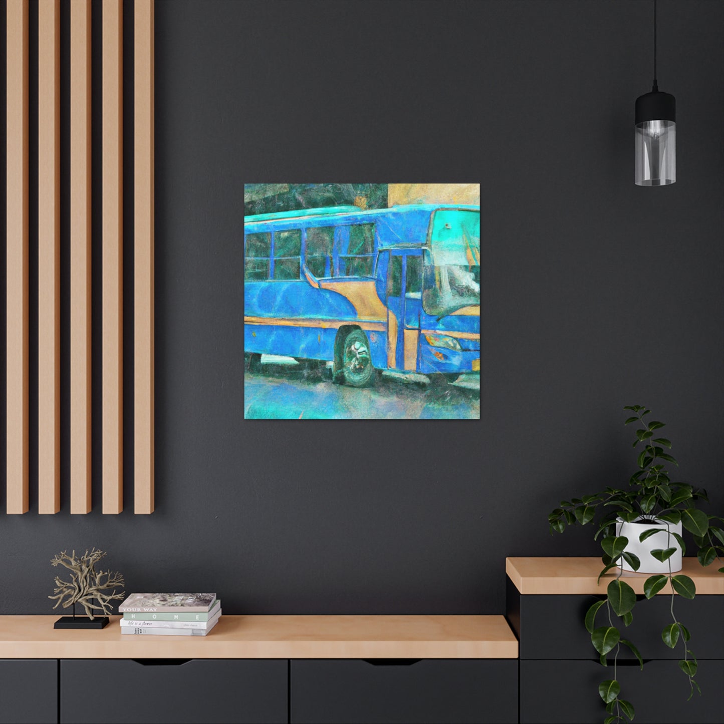 Bus of Colorful Hues - Canvas