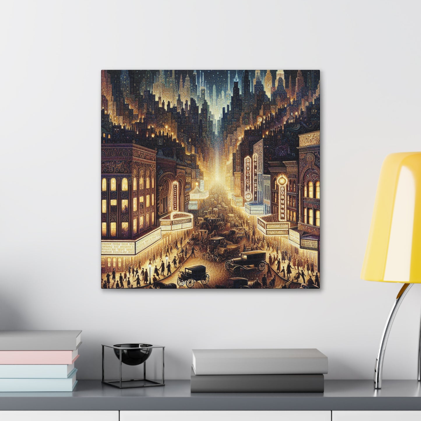 "Vibrant Broadway Extravaganza" - Canvas