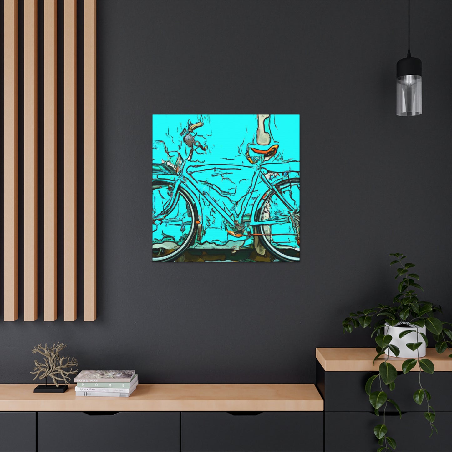 "Bicycle Through Nature's Beauty" - Canvas