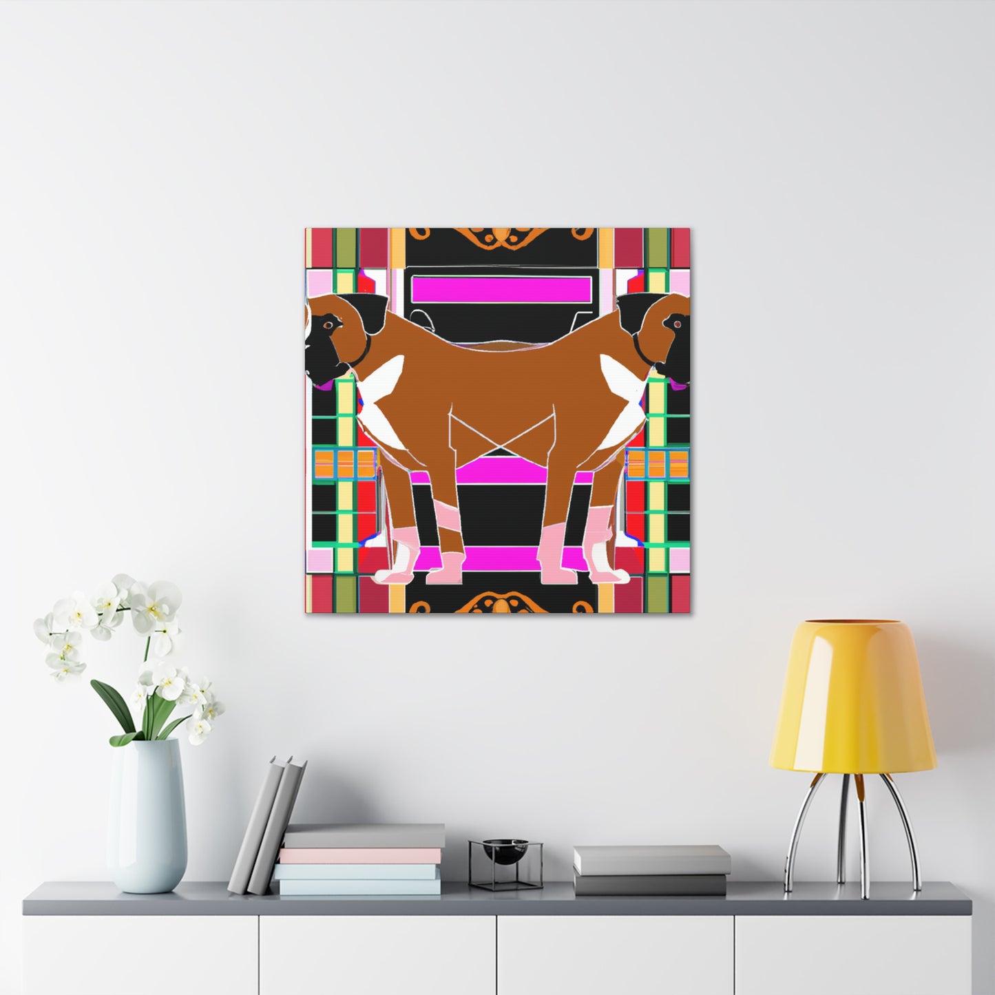 "Boxer's Champion Glow" - Canvas