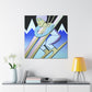 Skiing the Silver Slopes - Canvas