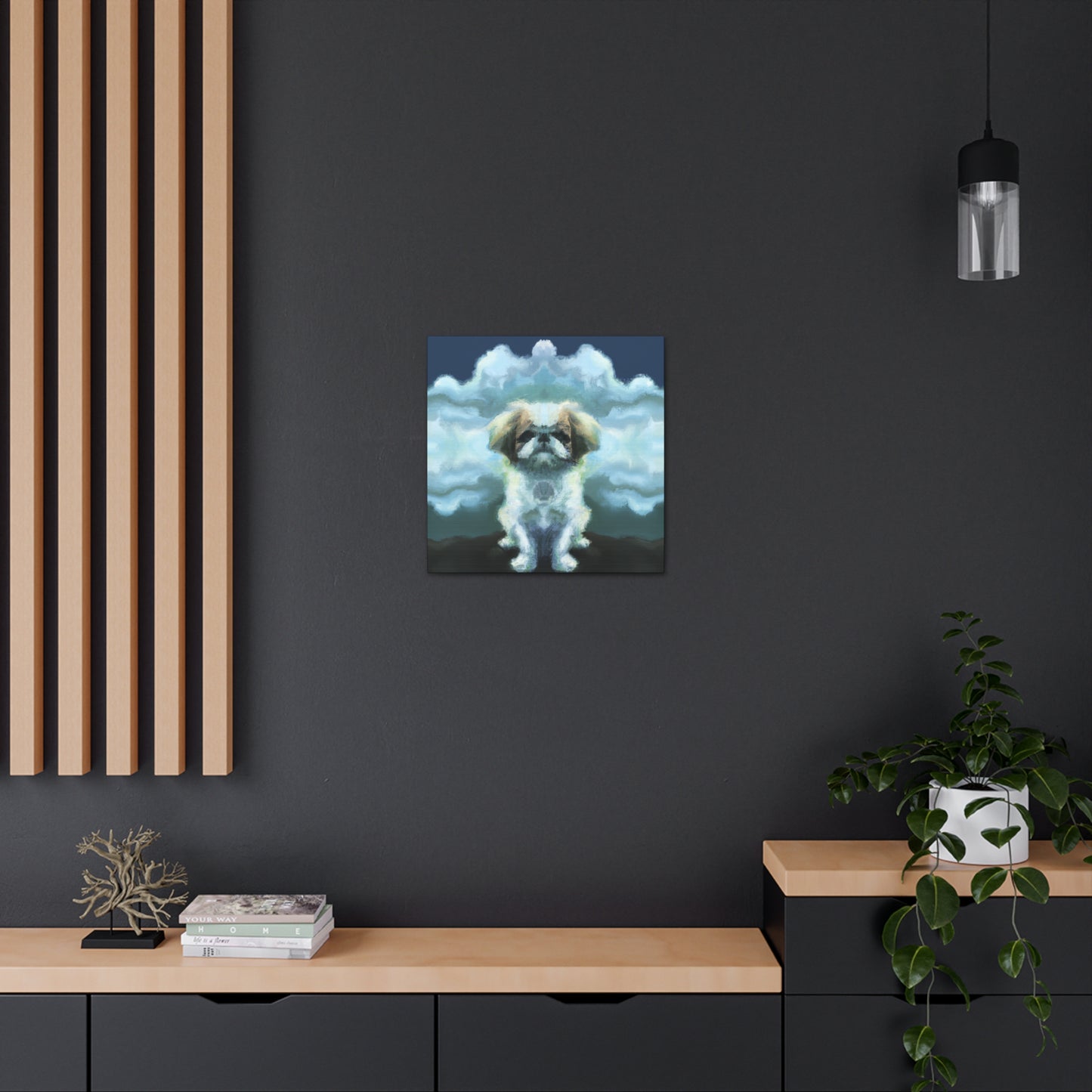 "Pekingese in Wonderland" - Canvas