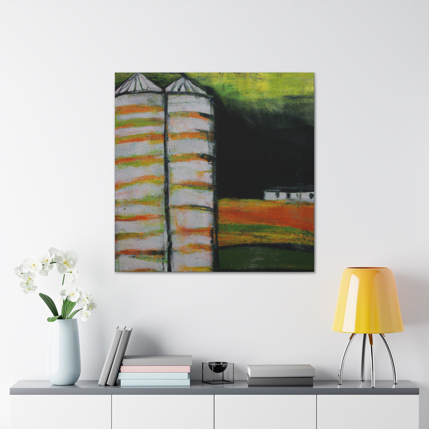 Silo in the Fields - Canvas