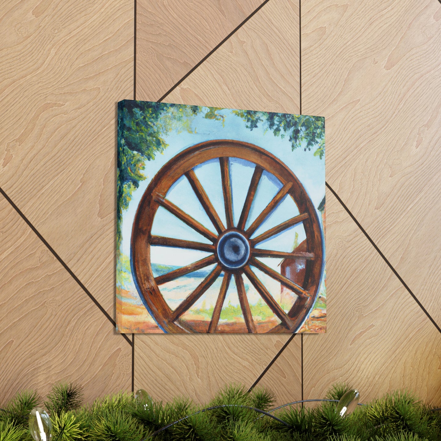 "Wheels of Progress Shine" - Canvas