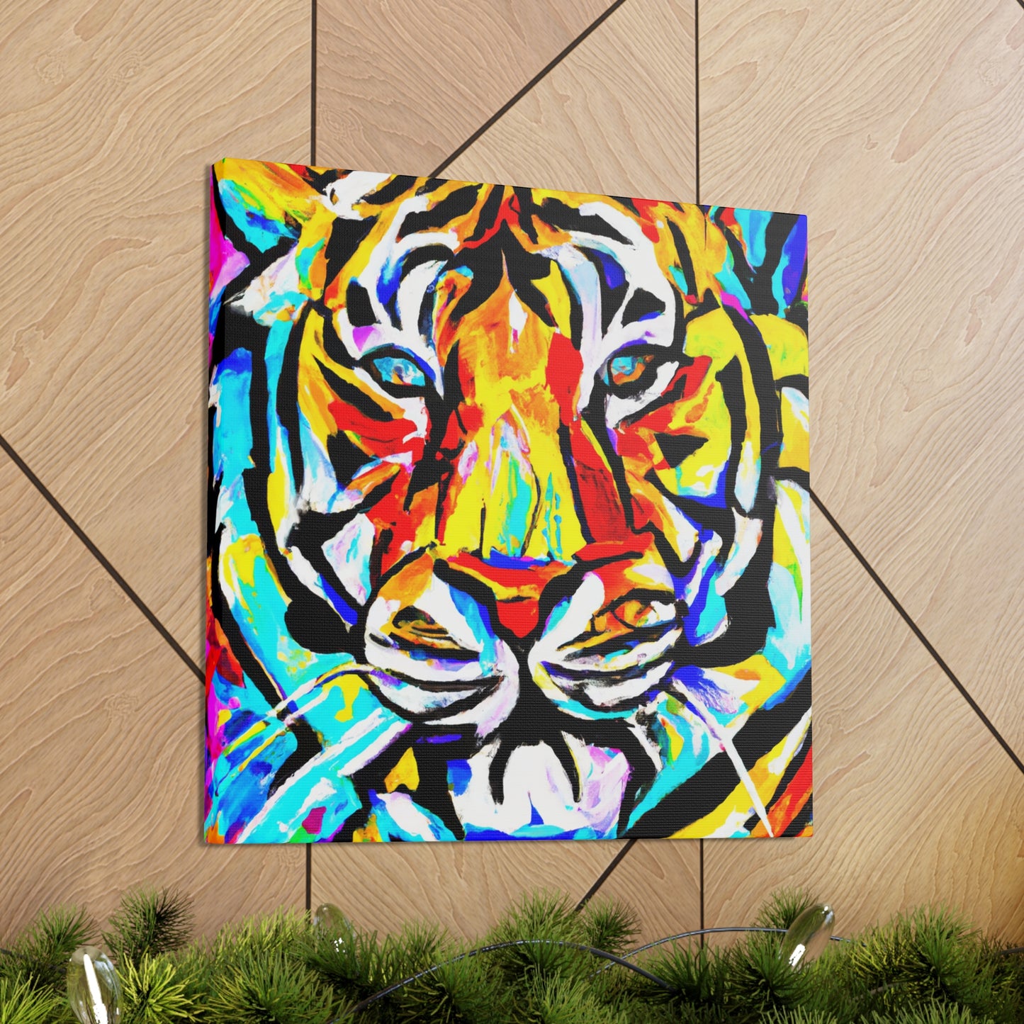 "Tiger in Art Deco" - Canvas