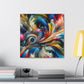 Whirling Colors Embrace - Canvas