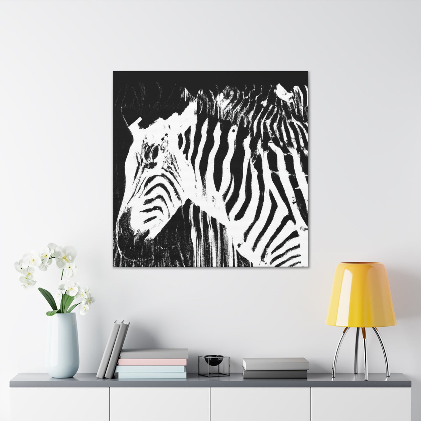 "Zebra Abstract Expressionism" - Canvas