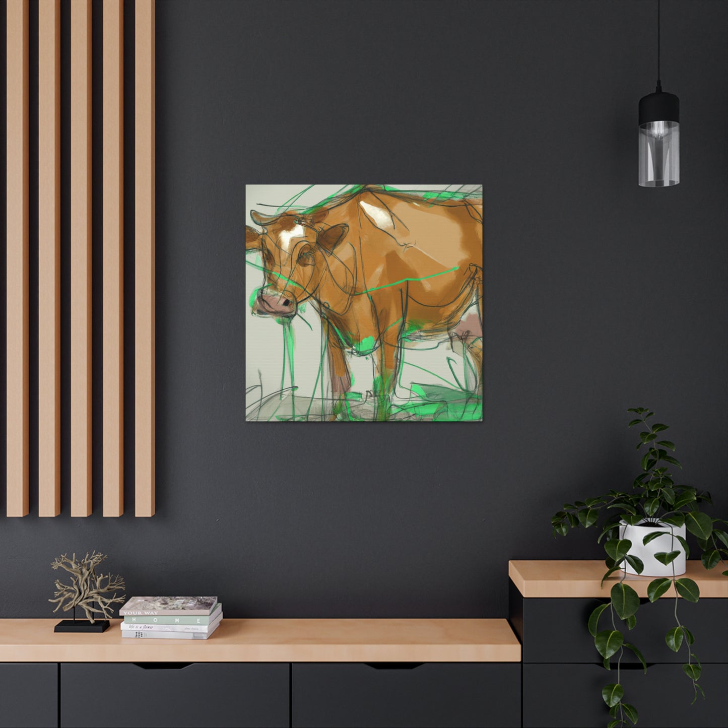 "Jersey Cow Serenity" - Canvas