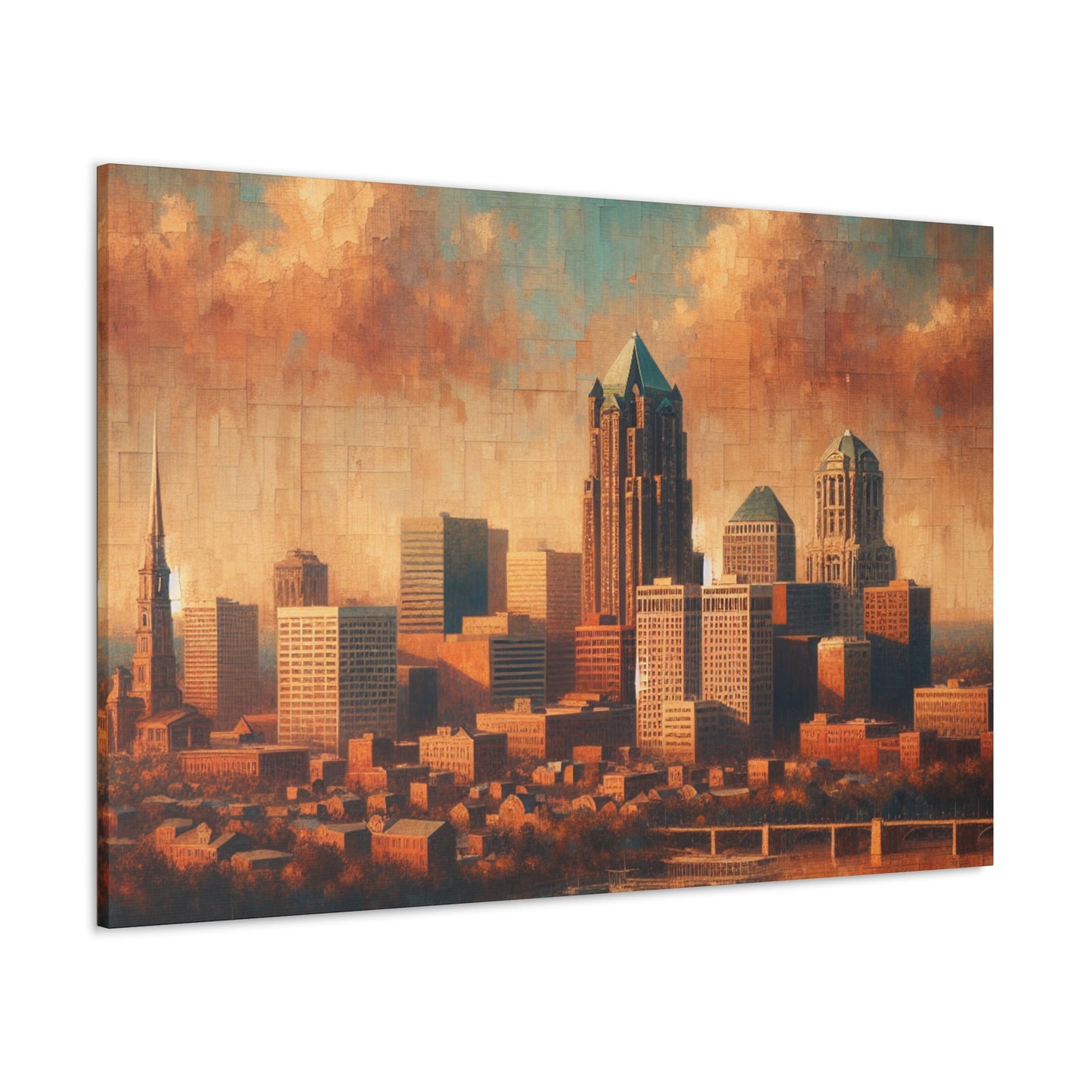 "Concrete Symphony: Urban Elegance" - Canvas