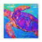 "Turtle in the Sea" - Canvas