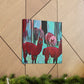 Alpaca Dreamscape Painting - Canvas