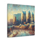 "Urban Night Lights" - Canvas