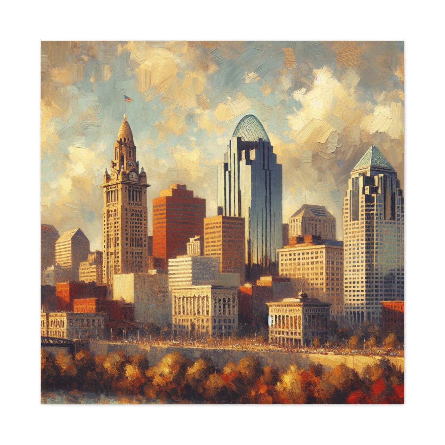 "Cincinnati's Colorful Canvas" - Canvas