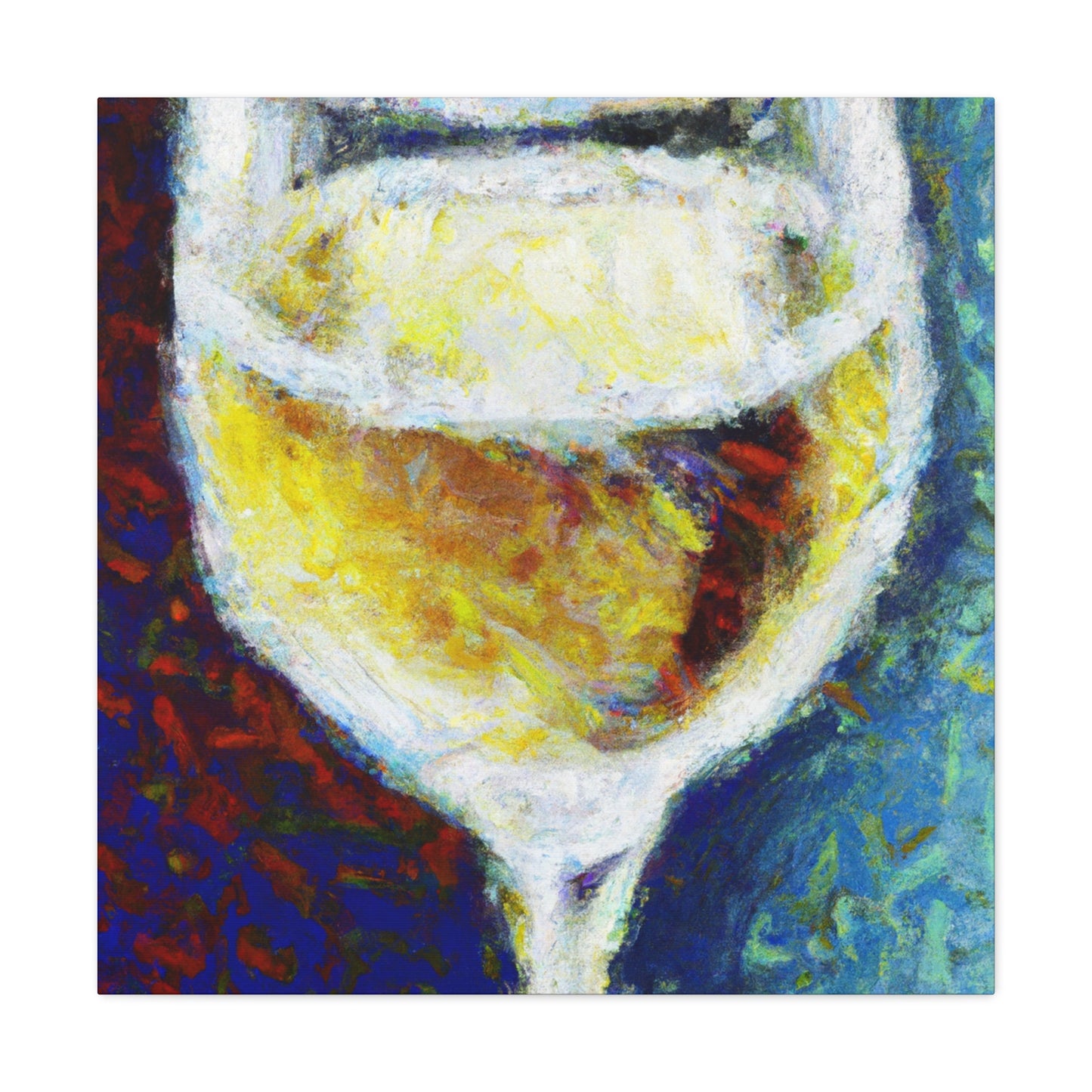 "Wine Glass Enraptured". - Canvas