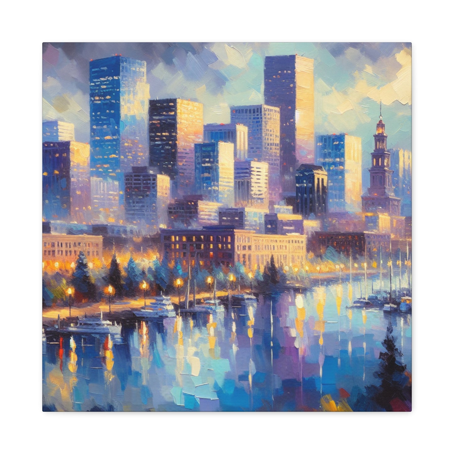 "Colorado's Vibrant Urban Colors" - Canvas