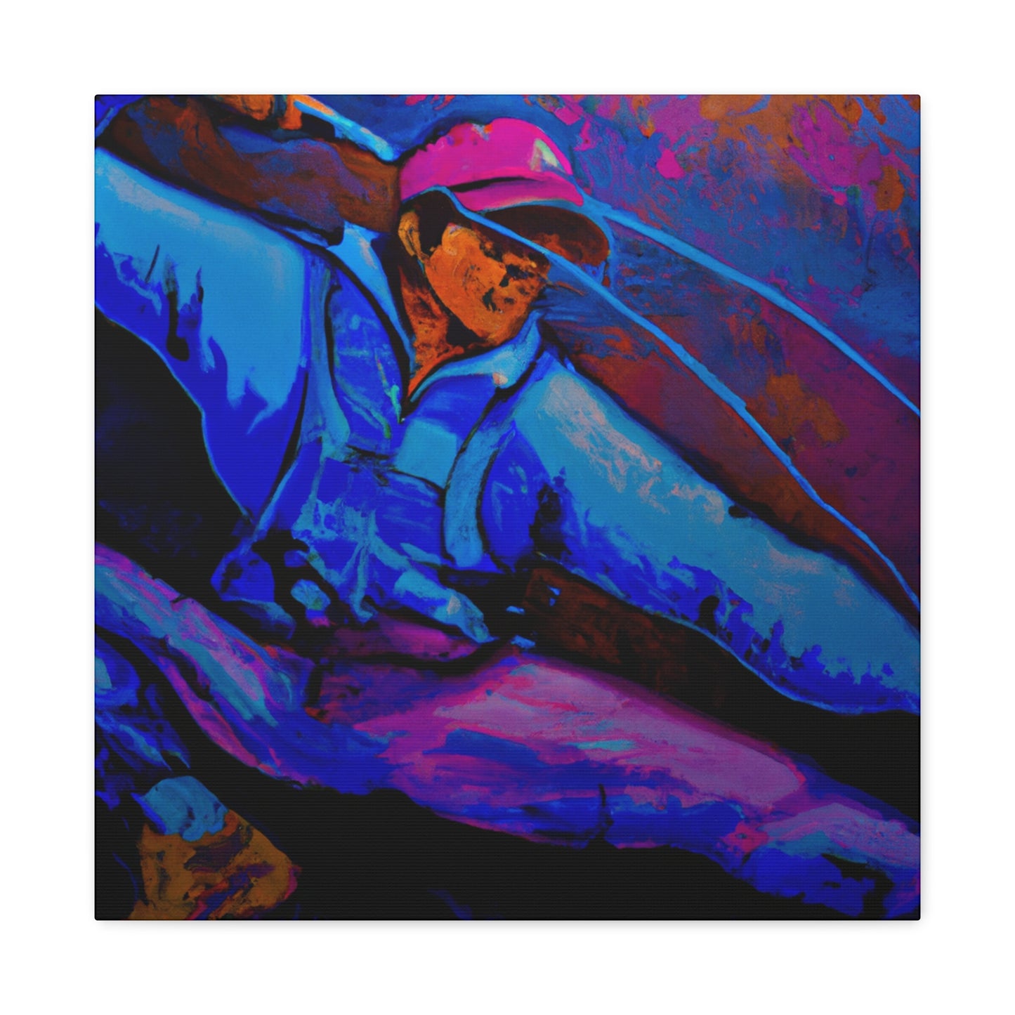 "Fly Fishing Abstraction" - Canvas