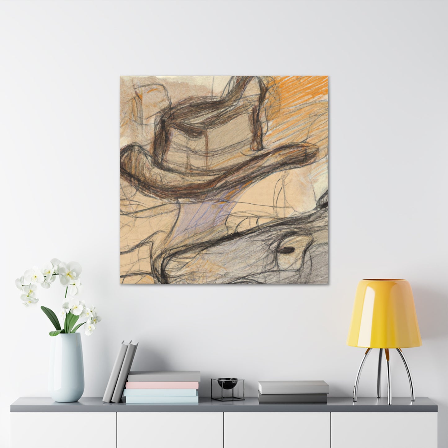 "Cowboy Hat Reflection" - Canvas