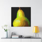 Pear in Metallic Gold - Canvas